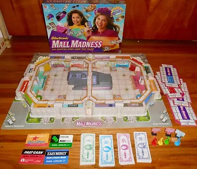 WORKING Electronic Mall Madness Board Game Vintage 1996 Milton Bradley VGUC • $99