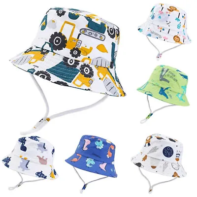 Kids Children Boy Girl Summer Sun Hat Baby Sunhat Bucket Hat Fisherman Cap Color • £3.85