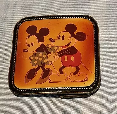 VINTAGE WALT DISNEY PRODUCTIONS SWUARE MICKEY MOUSE BELT BUCKLE Free Shipping  • $45