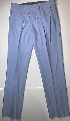 J Crew Bowery Urban Slim Flat Front Blue Chino Pants Men’s 34x34 • $12