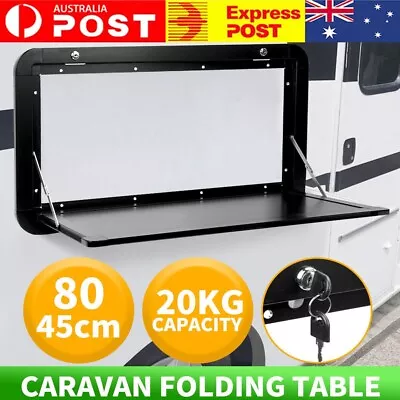 Caravan Picnic Table DROP DOWN TABLE Camping Outdoor Motorhome Folding RV Table • $133