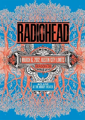 Radiohead 2012 Austin Repro Tour Poster • £10.99