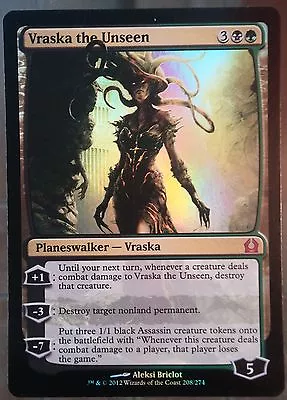 $10.71 • Buy Vraska The Inapparent PREMIUM / FOIL VO - Vraska The Unseen - Mtg Magic - 