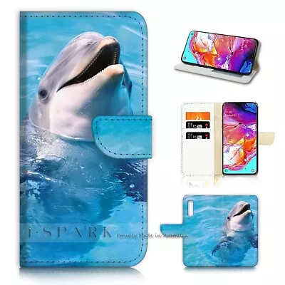 ( For Optus X Power 2 ) Flip Wallet Case Cover AJ21087 Dolphin • $12.99