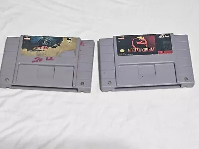 Mortal Kombat 1 & 2 I Ii Super Nintendo Snes • $34.99