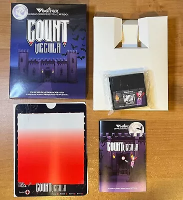 Vectrex Count Vecula NEW 2024 Complete Box Manual Overlay - BRAND NEW! • $58