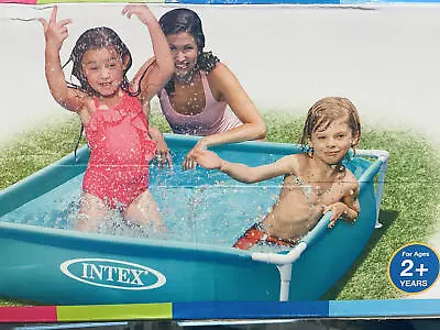 Intex 57173EP 4ft X 12  Mini Frame Kiddie Beginner Frame Swimming Pool~Blue • $24.74