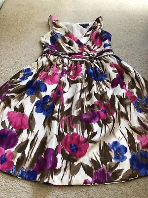 £7.99 • Buy Jessica Howard Floral Pink V Neck Midi Dress 10 12