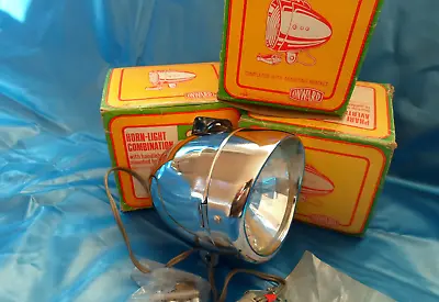 Vintage NOS Bicycle Battery Horn Light Headlamp''ONWARD'' For RALEIGH SCHWINN • $89