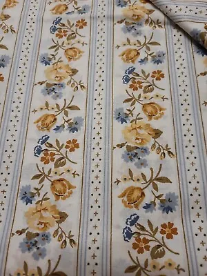 NOS Vintage Waverly Fabric SALLY F. SChumacher Floral Pattern 4 Yards Total • $24.99