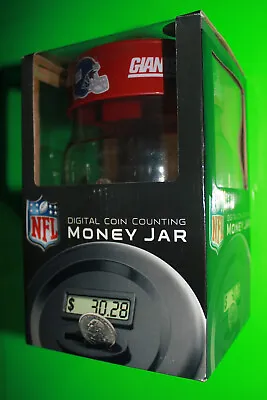 NFL Digital Coin Counting Money Jar With LCD Display NY GIANTS NEW NF366921 • $11.95