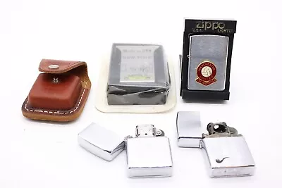 F X4 Vintage Zippo Cigarette Pocket Lighters Inc. Manchester United New York • £6.50