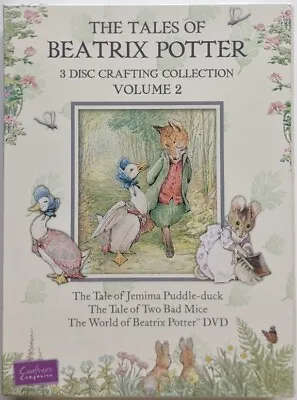 The Tales Of Beatrix Potter: 3 Disc Crafting Collection Volume 2. CD/DVD. NEW • £7.99