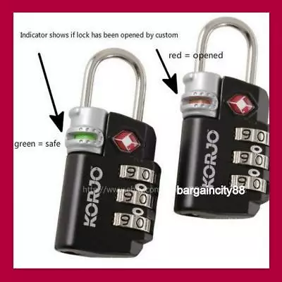 $26.70 • Buy TSA Approved Combination Padlock Travel Suitcase Luggage Lock Padlock-open Alert