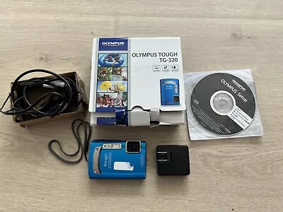 Olympus Tough TG-320 14MP Digital Camera W/ Charger Battery Box More Works • $49.99