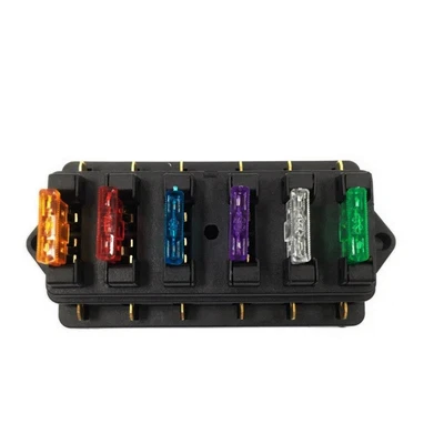 £7.24 • Buy 6 Way Circuit Standard ATO Blade Fuse Box DC 12V/24V Car Fuse Block Holder F  F3