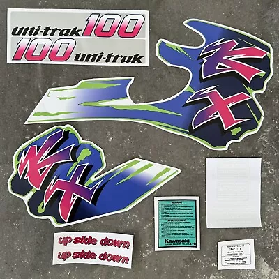 Kawasaki 1992 KX100 Full Decal Set / Sticker Kit • $145