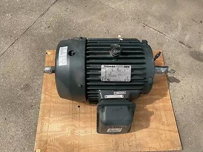 Toshiba DBL Shaft 7.5 Hp Electric Motor 460V 213TZ Frame 1750RPM 4J4Y75L1EA NEW • $595