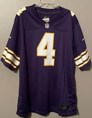 Nike Dalvin Cook Minnesota Vikings #4 Home Game Jersey XXL Purple Loose Fit NWT • $44