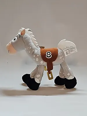 #8 10  Toy Story 2 Horse Bullseye Plush Stuffed Disney Original Authentic Grey   • £15.41