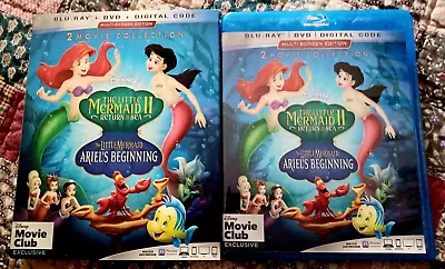 The Little Mermaid: 2-Movie Coll 2019 DMC Excl Blu-ray 2-Disc DVD W/Slip • $13