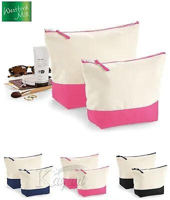 £5.99 • Buy Women Make Up Bag DIPPED BASE Pouch Wash Bag Toiletry Gift Accessory Zip Up Bag