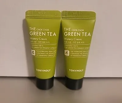 2x NEW Tony Moly Tonymoly The Chok Chok Green Tea Watery Cream Travel 15ml/0.5oz • $8.99