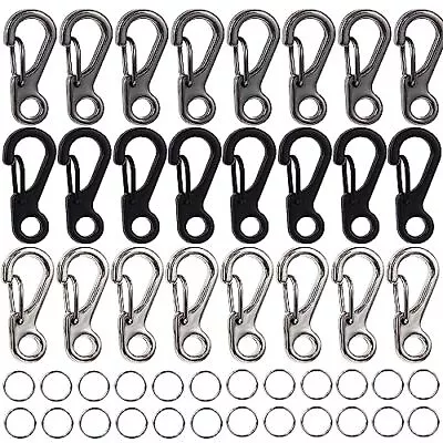 40 Pieces Mini Carabiner Clip Tiny Keychain Carabiner Mini Keyring For Backpack • $13.70