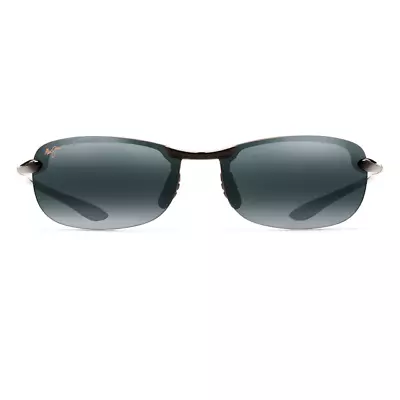 Maui Jim 405-02 Makaha Wrap Sunglasses Polarised Fishing - Gloss Black Gray • $162.98