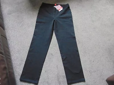 Ladies Olsen Alaska Straight Leg Stretch Jeans Size UK 16 In Black BNWTs • £29.99