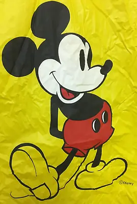 Disneyland Disney World YELLOW Mickey Mouse ADULT Rain Poncho PVC 2272 • $8