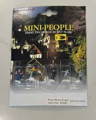 Bachmann HO Scale Mini-People TRAIN WORK CREW Item No. 42341 • $4.50