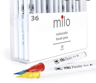 $16.14 • Buy Milo Brush Pens 20++ Colors For Watercolor Alcohol Base & Nylon Like Arteza