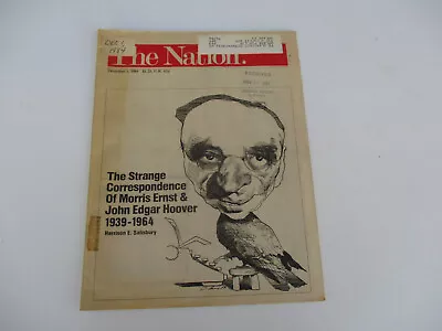 J Edgar Hoover Vintage The Nation FBU ACLU Anti-Communist McCarthyism 1984 • $29.95