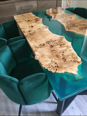 Custom Made Epoxy Resin Top Coffee Table Handmade Dining Table Console Top Deco • $476.21