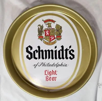 Vintage Schmidts Of Philadelphia PA Light Beer Metal Tin Tray 13” • $24.95
