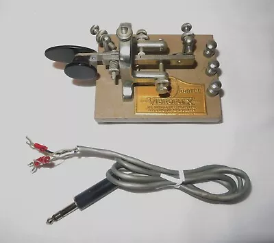 Vintage Vibroplex Telegraph Key  SN# 389789 ~ Morse Code Ham Radio • $99.99