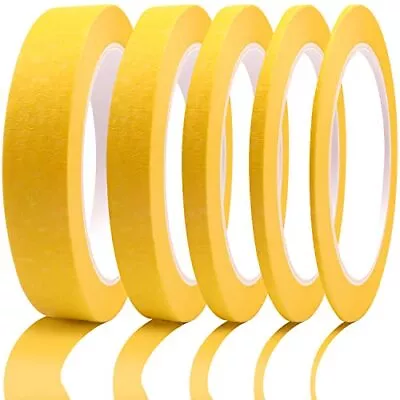 5 Rolls Pinstripe Tape Masking Tape 1/16 1/8 1/4 1/2 3/4 DIY Car Paint • $12.29