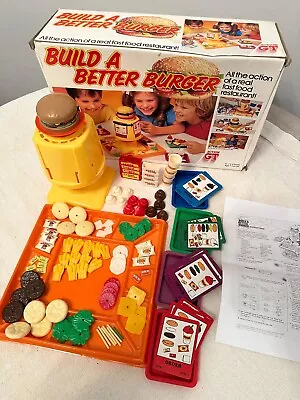 Vintage 1984 BUILD A BETTER BURGER GAME. Working Boxed Near Complete • £249