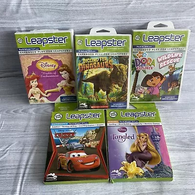 5 X LeapFrog Leapster / Leapster 2 Educational Kids Games -Titles In Description • £18.79