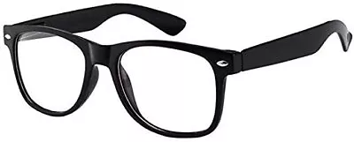 Kids Nerd Glasses Clear Lens Geek Fake For Costume Children's (Age 3-10) Black • £8.99