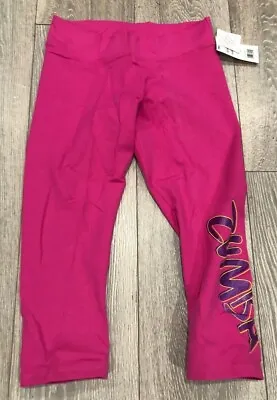 *BARGAIN* Pink Zumba Fitness Pants Leggings Crop NEW Size 8 10 12 Small Medium • £4.99