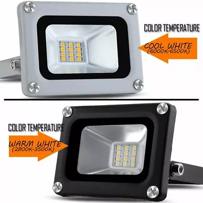 10-1000Watt Bright LED Flood Light Cool White Outdoor Spotlight Garden Yard Lamp • $12.99