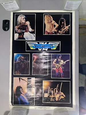 Vintage 1978 VAN HALEN Self-titled Debut Album Poster No. 117. Very Rare !!! • $97