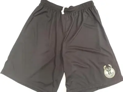 0725 Mens NBA Team Apparel MILWAUKEE BUCKS Polyester SHORTS Green Black New • $17.99