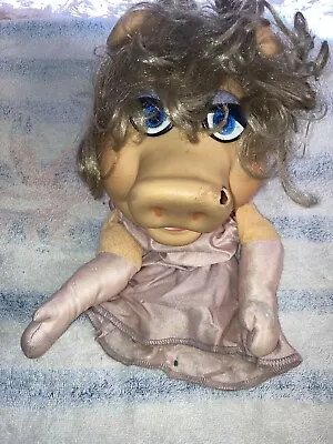 Rare Vintage Fisher Price Jim Henson Miss Piggy Puppet Doll Muppets 18” 1976 • $28.50