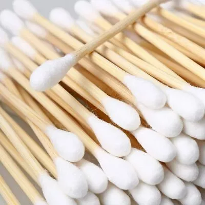 Cotton Buds Bamboo Cotton Bud Swab Makeup ECO Biodegradable Natural Made UK Post • £2.87