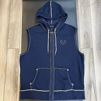 True Religion Vest Blue Men’s Size XXXL • $60