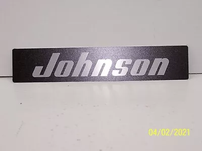 Vintage Johnson Outboard Motor Stand Aluminum ID Tag • $29.99