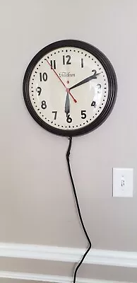 General Electric Telechron Model IHI312 Red Dot School Industrial Wall Clock  • $119.95
